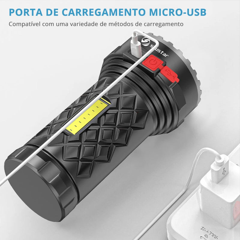 Ultra Powerful LED Rechargeable Flashlight