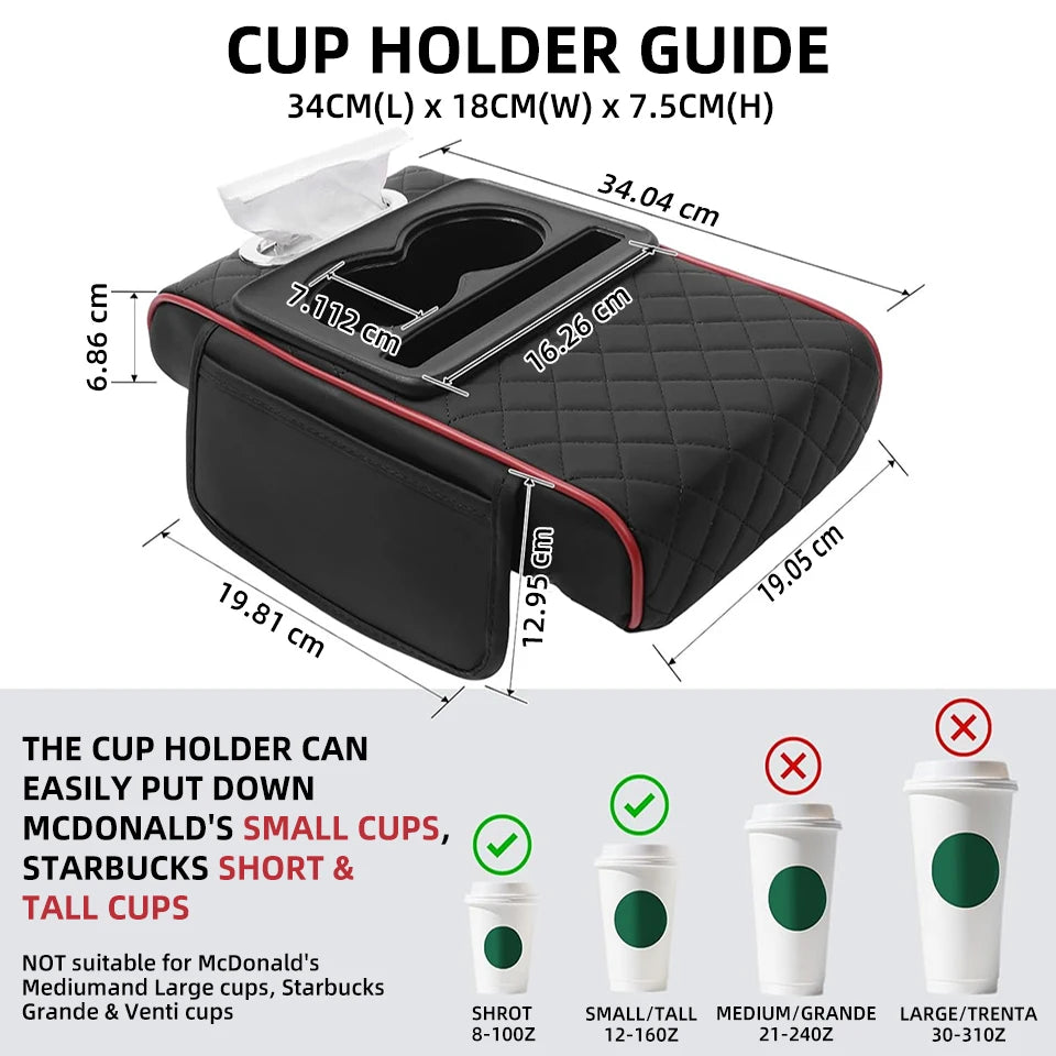 Multifunctional Car Armrest Organizer