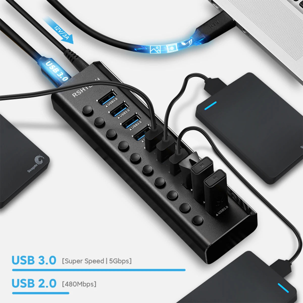 Hyper Link USB Hub Station