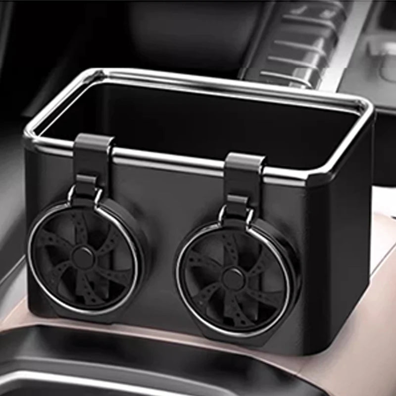Car Armrest Storage Organizer with Cup Holder