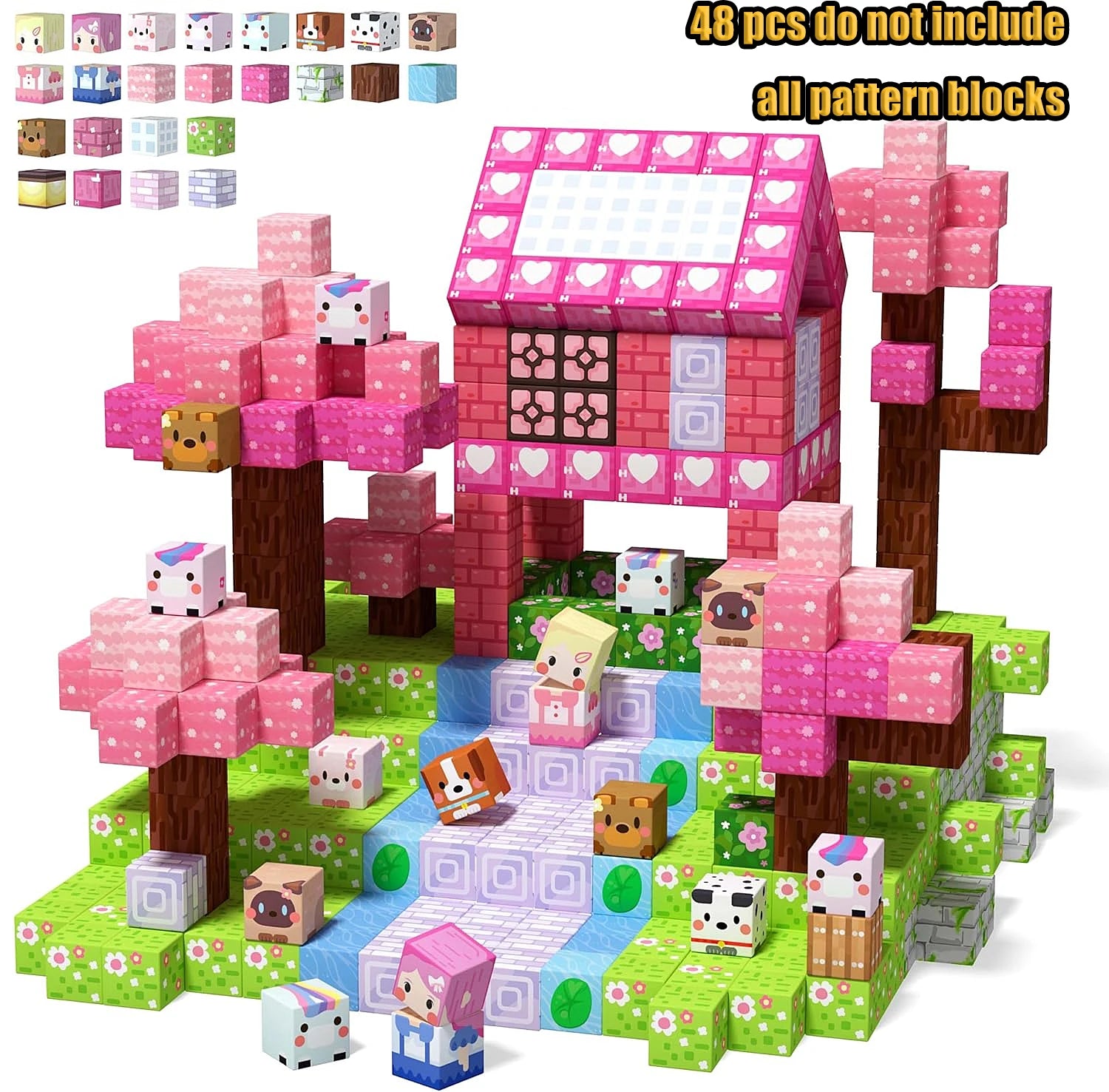 Mine World Magnetic Building Blocks