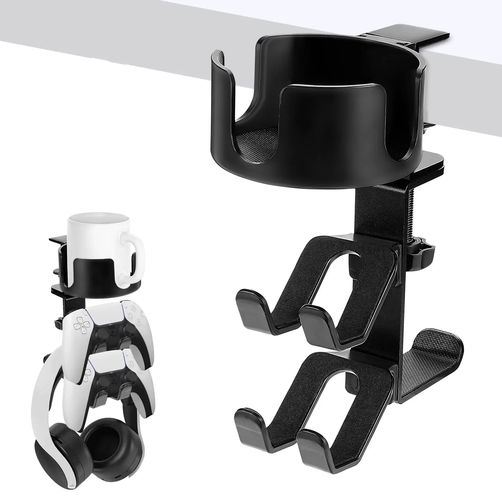 4 in 1 Desk Cup Holder with Headphone Stand