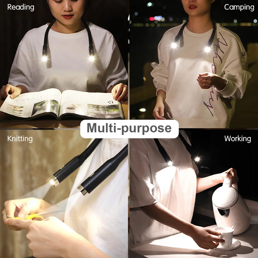 LED Rechargeable Handsfree Reading Lamp