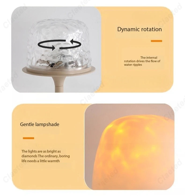 LED Water Ripple Projection Light
