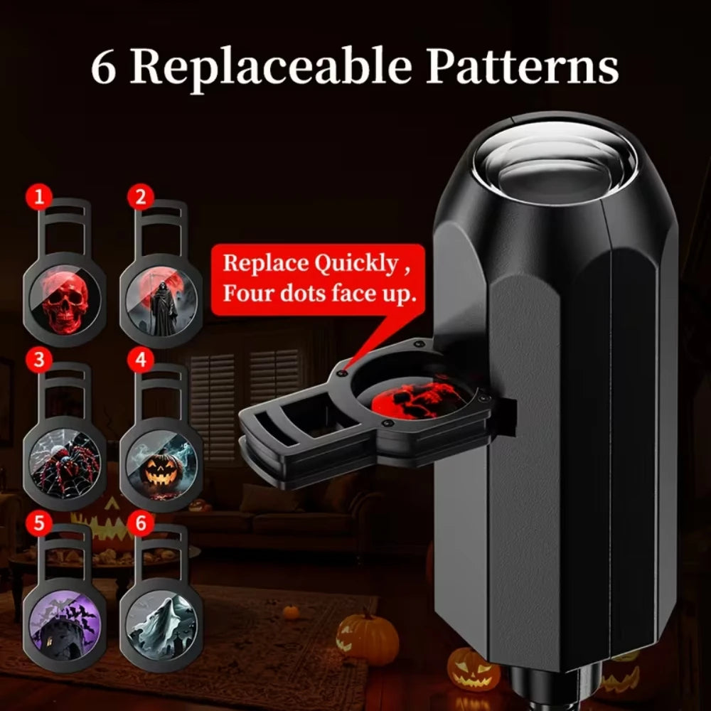 Mini LED Spooky Projector Lamp