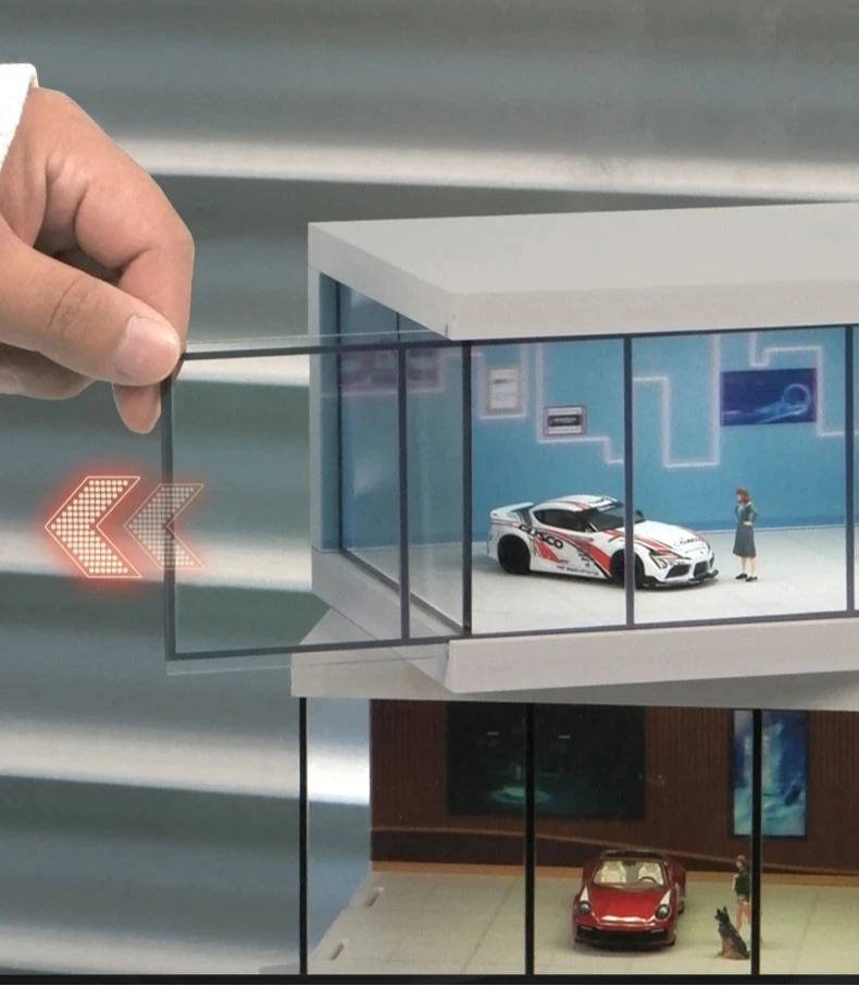 Miniature Car Garage Display - 1 Storey