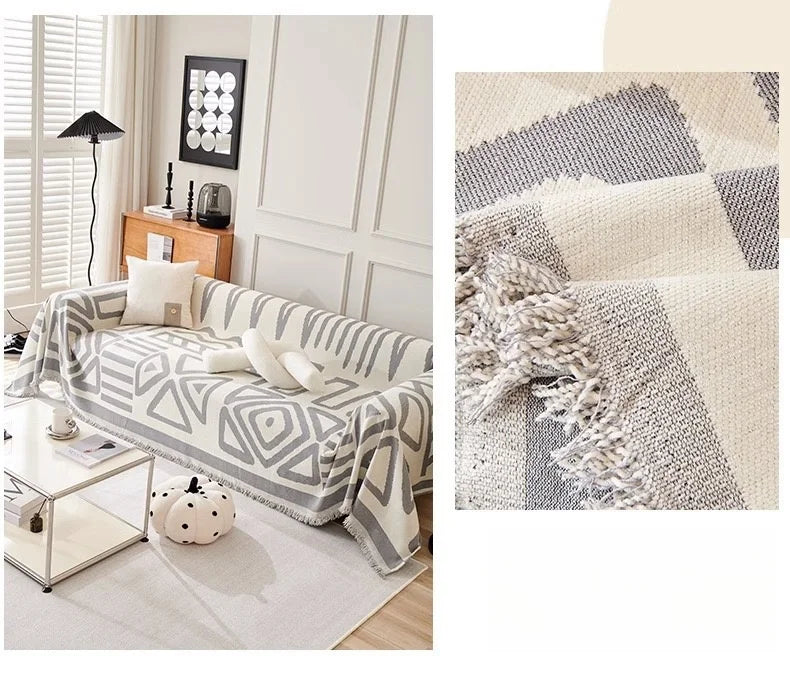 Sofa Towel With Tassels