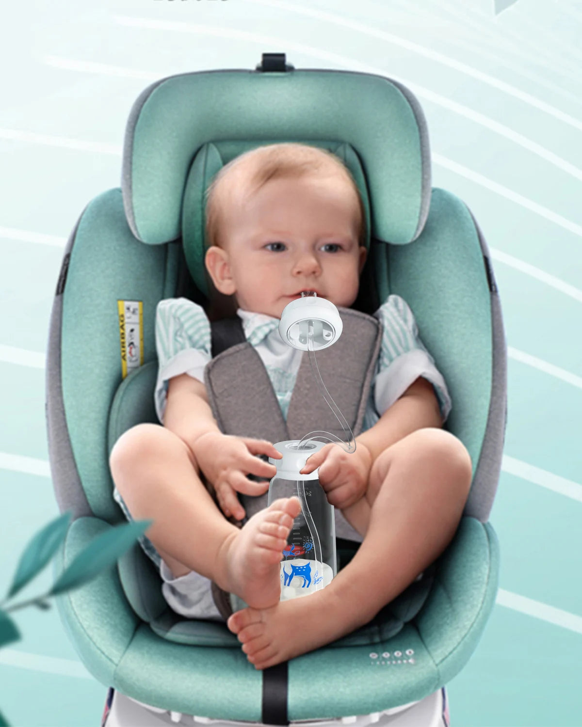 Hands Free Baby Feeding Bottle