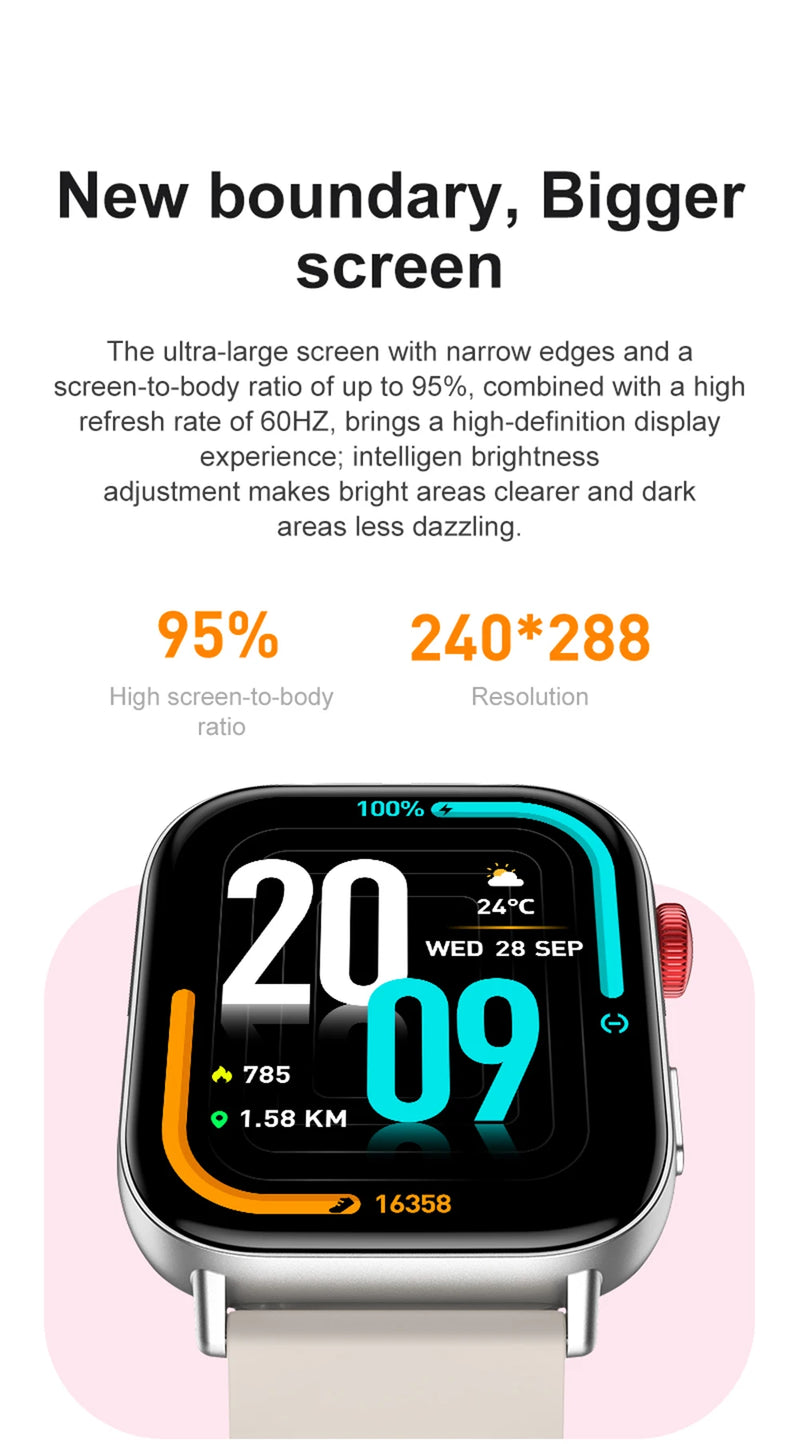 2 In 1 Fitness Tracker Voice Calling Smart Watch