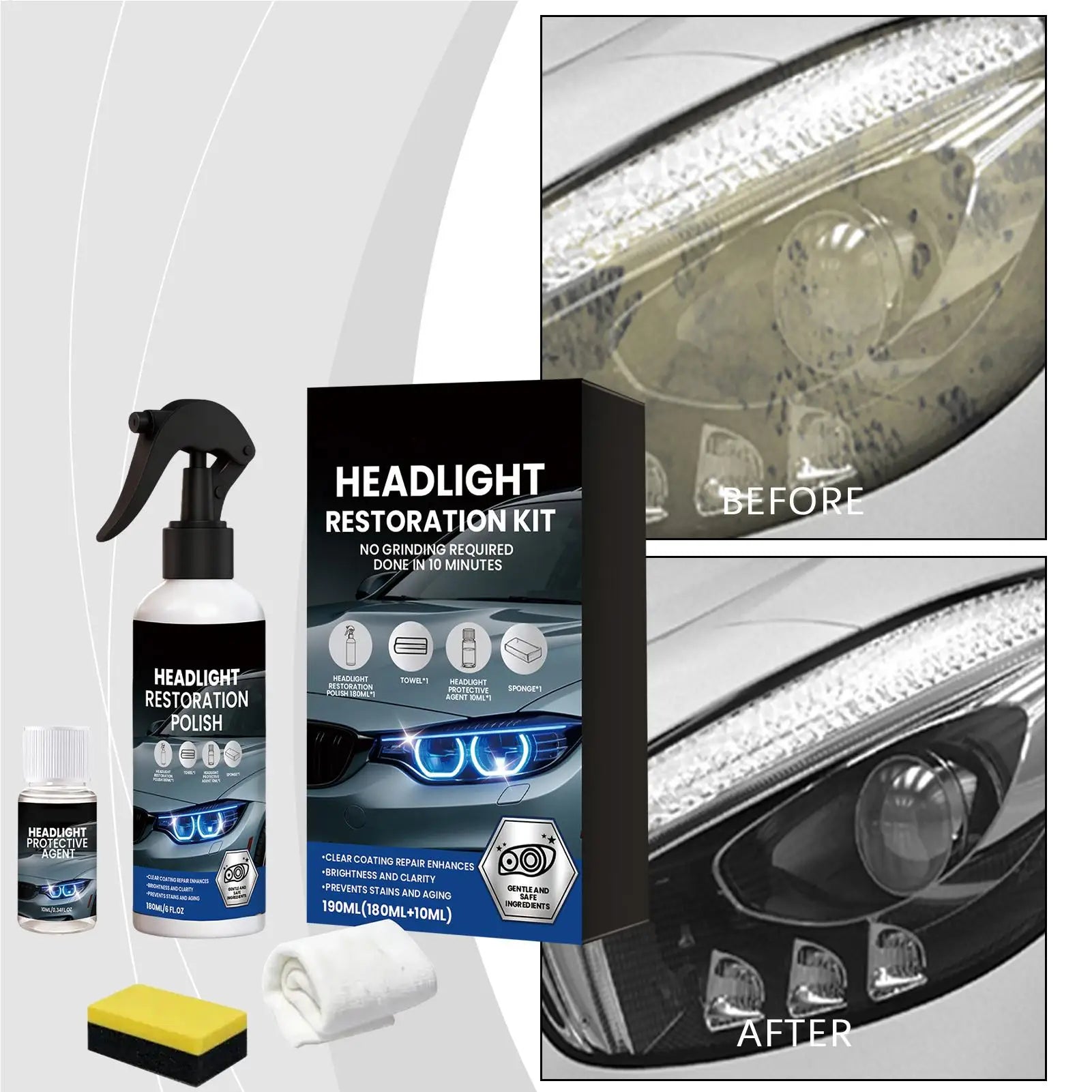 Car Headlights Restoration Kit