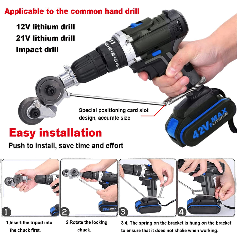 Double Headed Electric Drill Plate Cutter