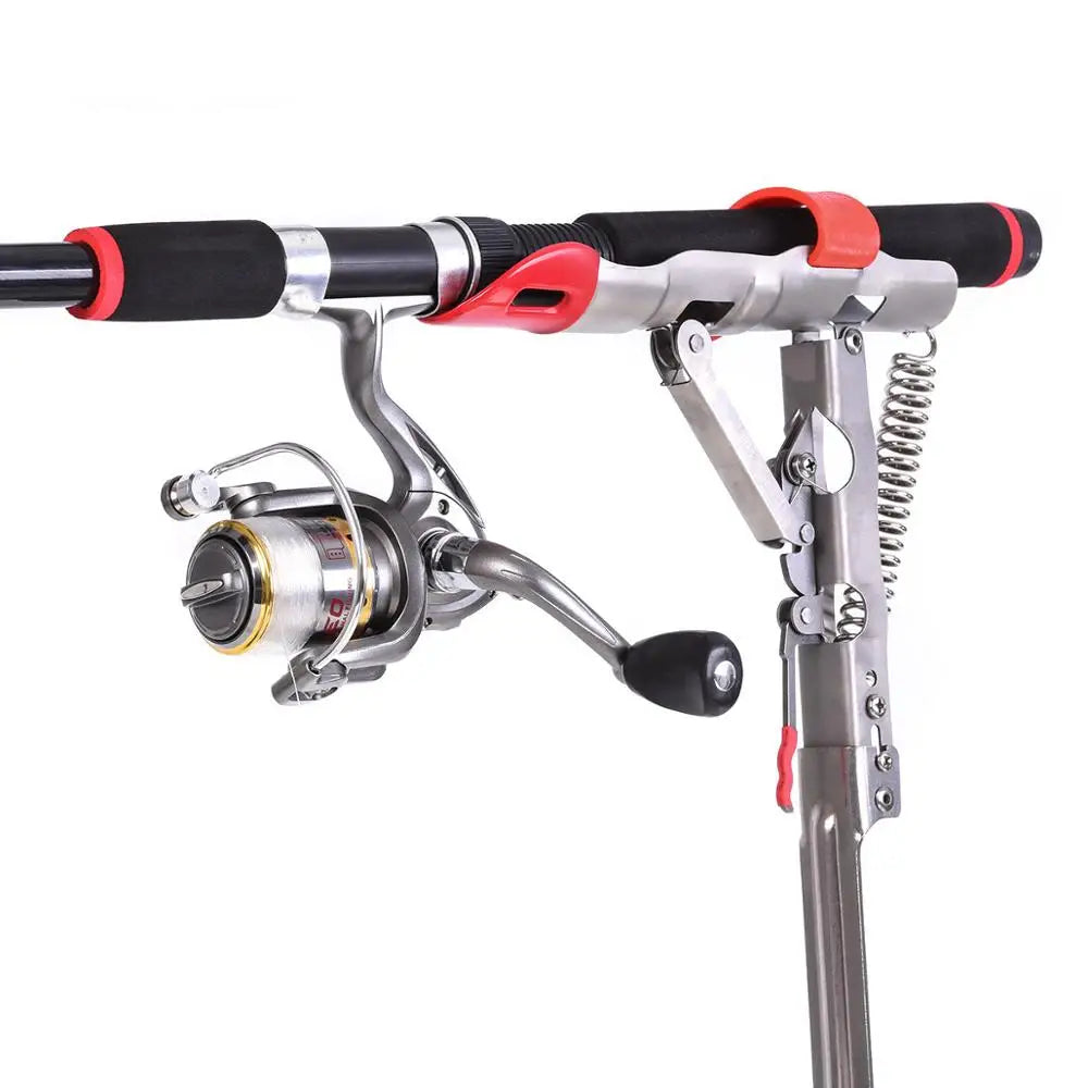 self setting fishing rod holder Foldable Automatic Fishing Rod Bracket
