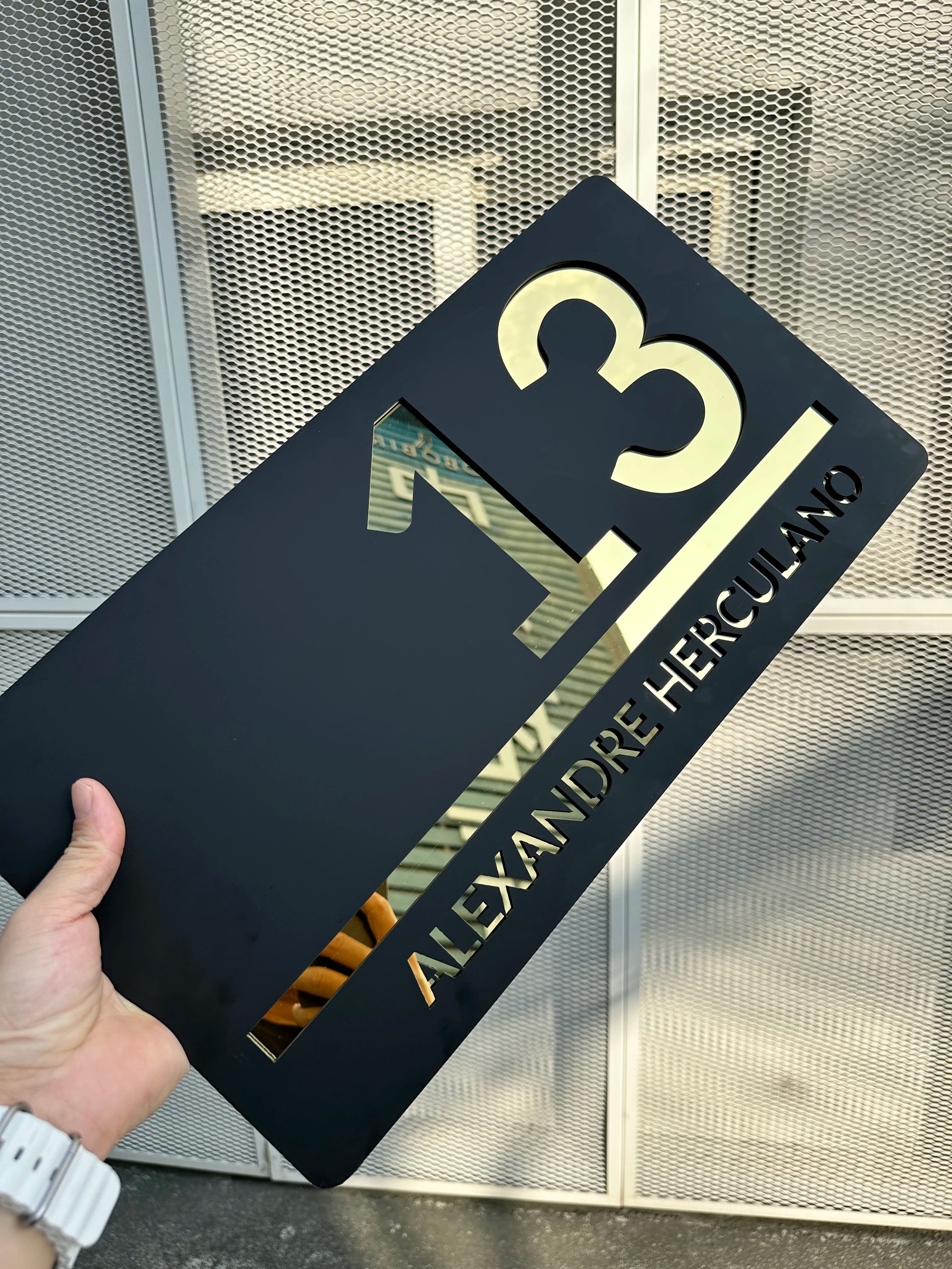 Customized Acrylic Laser Cut Sign Plate