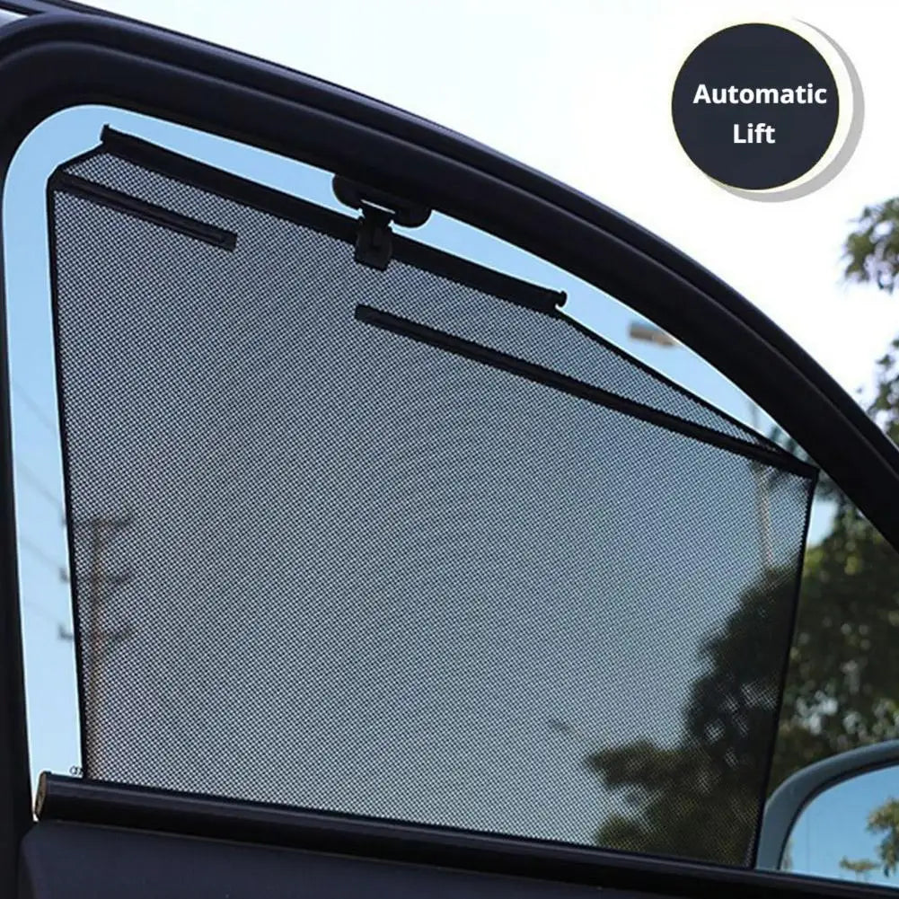 Automatic Retractable Car Window Sunshade Curtain
