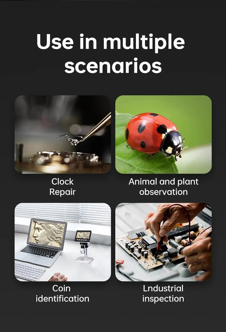 LCD Digital Microscope With Stand