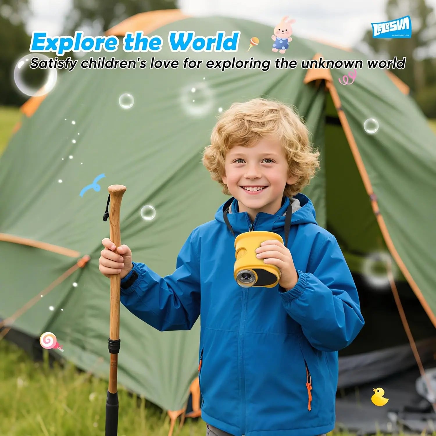 Pocket Microscope for Kids with 4K 2.0" Screen