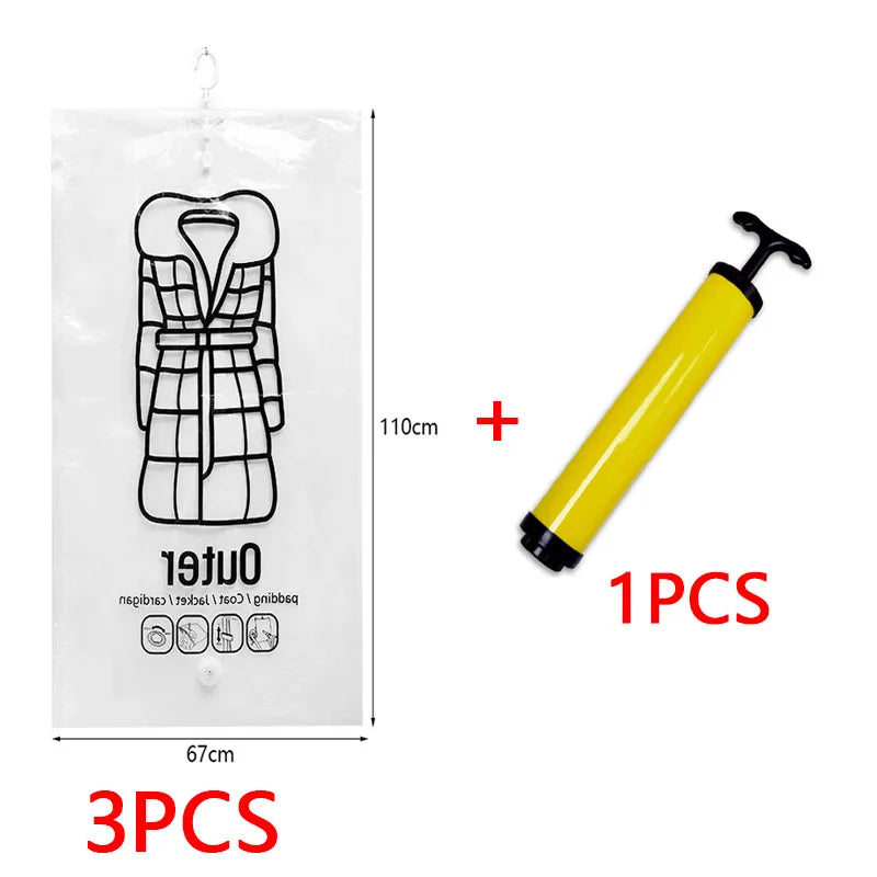 Hanging Space Saver Compression Storage Bag