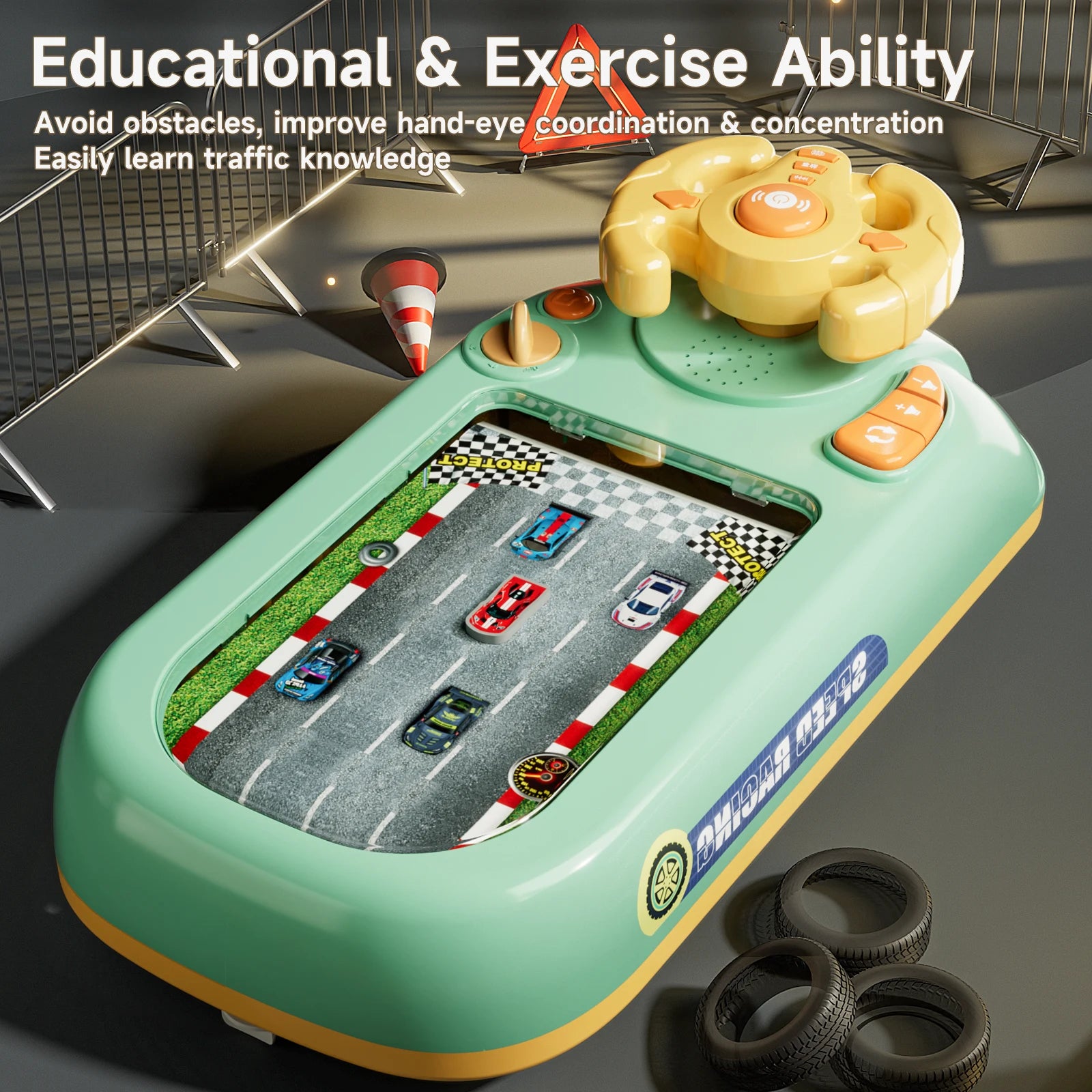 Kids Simulated Race Driving Toy