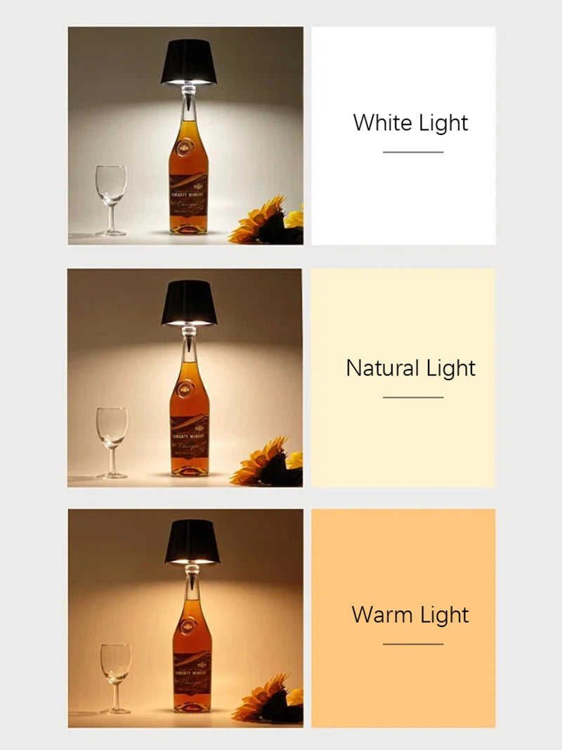 Bottle Top Touch Table Lamp