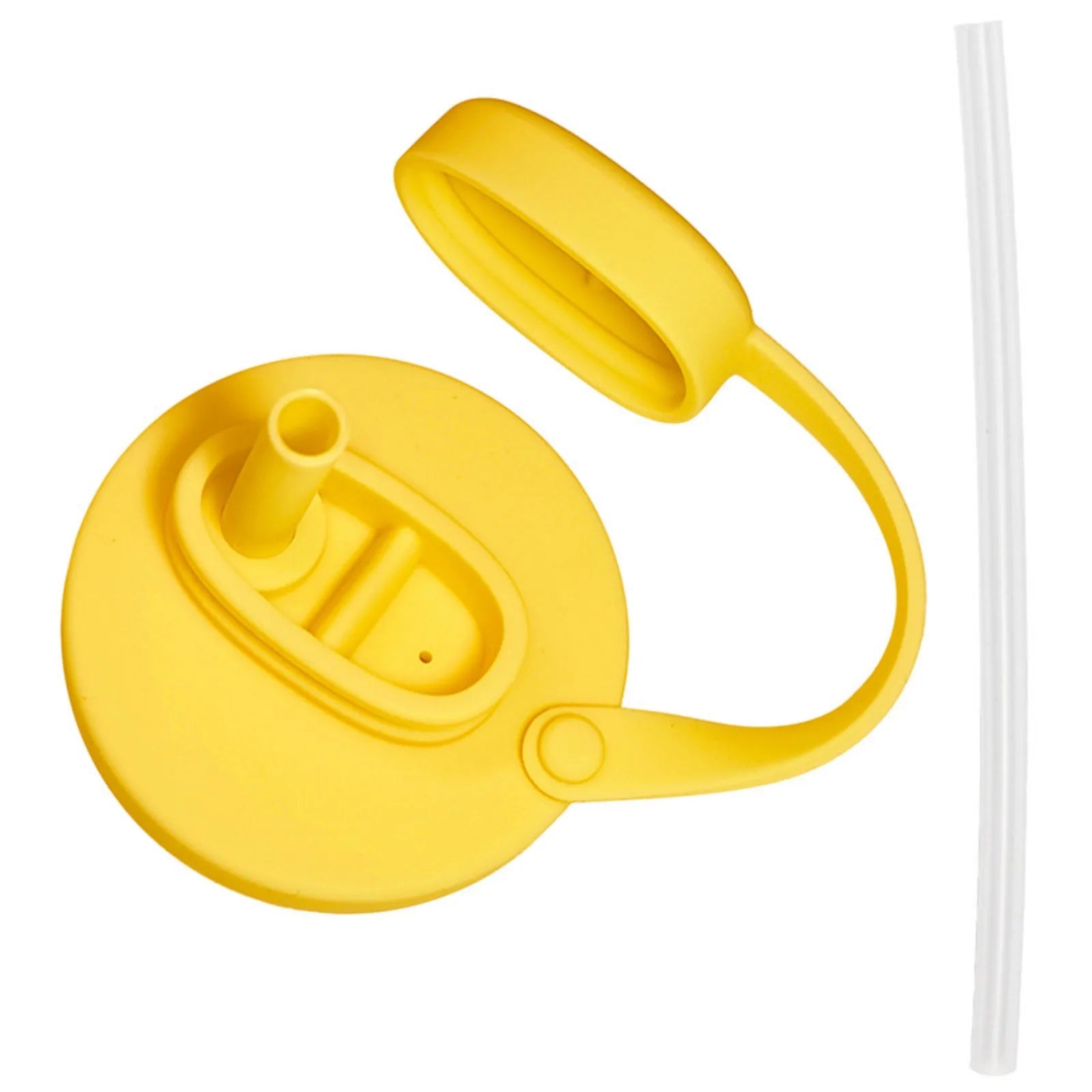 Silicon Can Lids with Straw