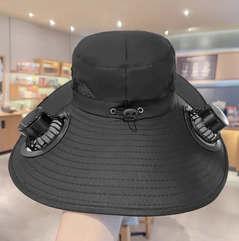 Large Brim Fan Cap