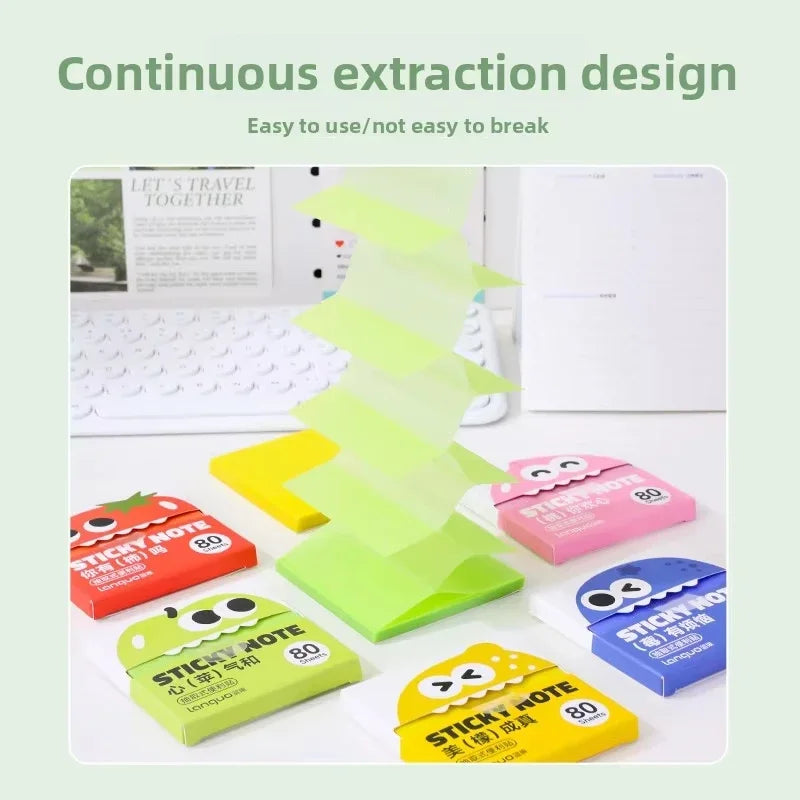 Self-Adhesive Glitter Transparent Sticky Notes
