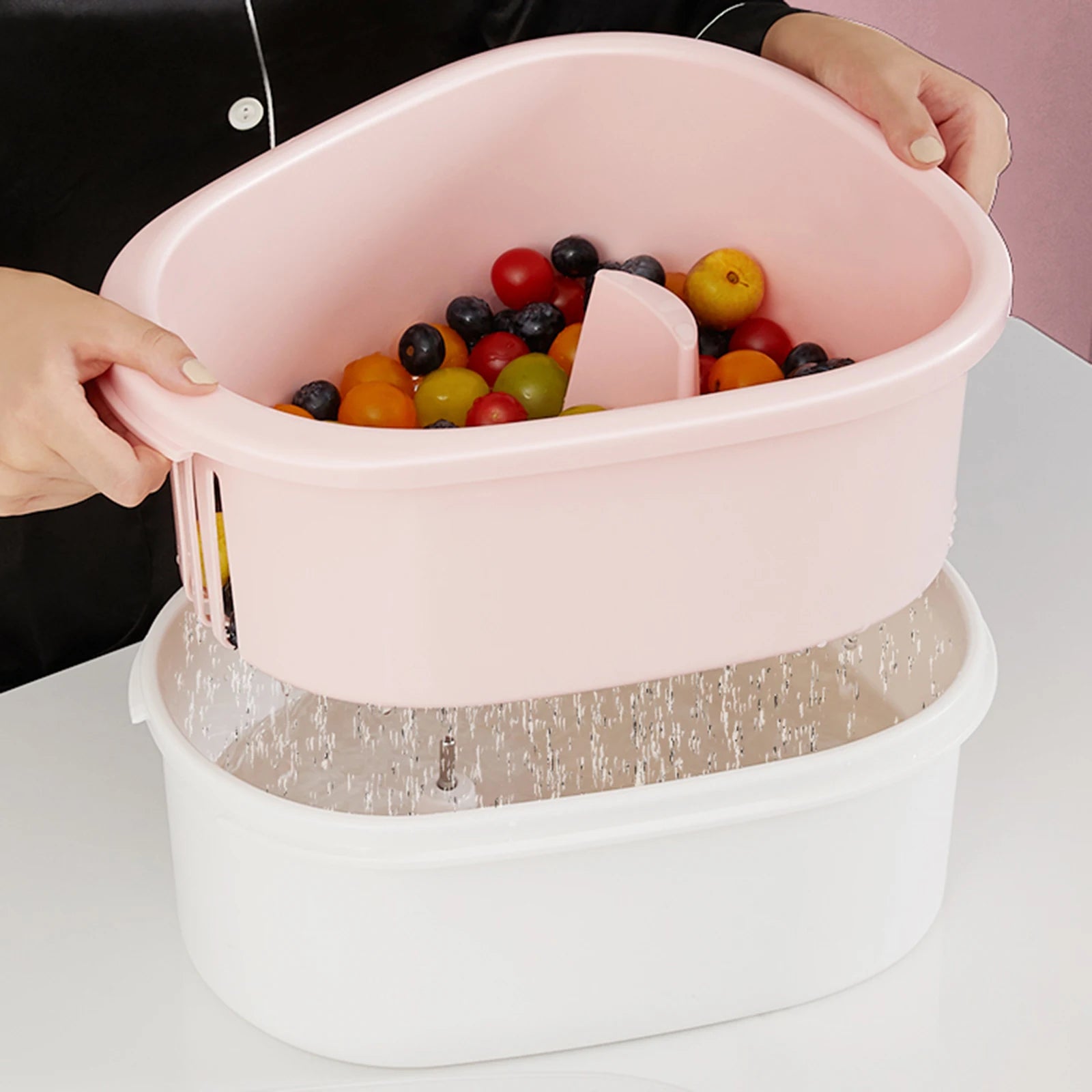 Easy Spin Veggie & Fruit Washer Basket