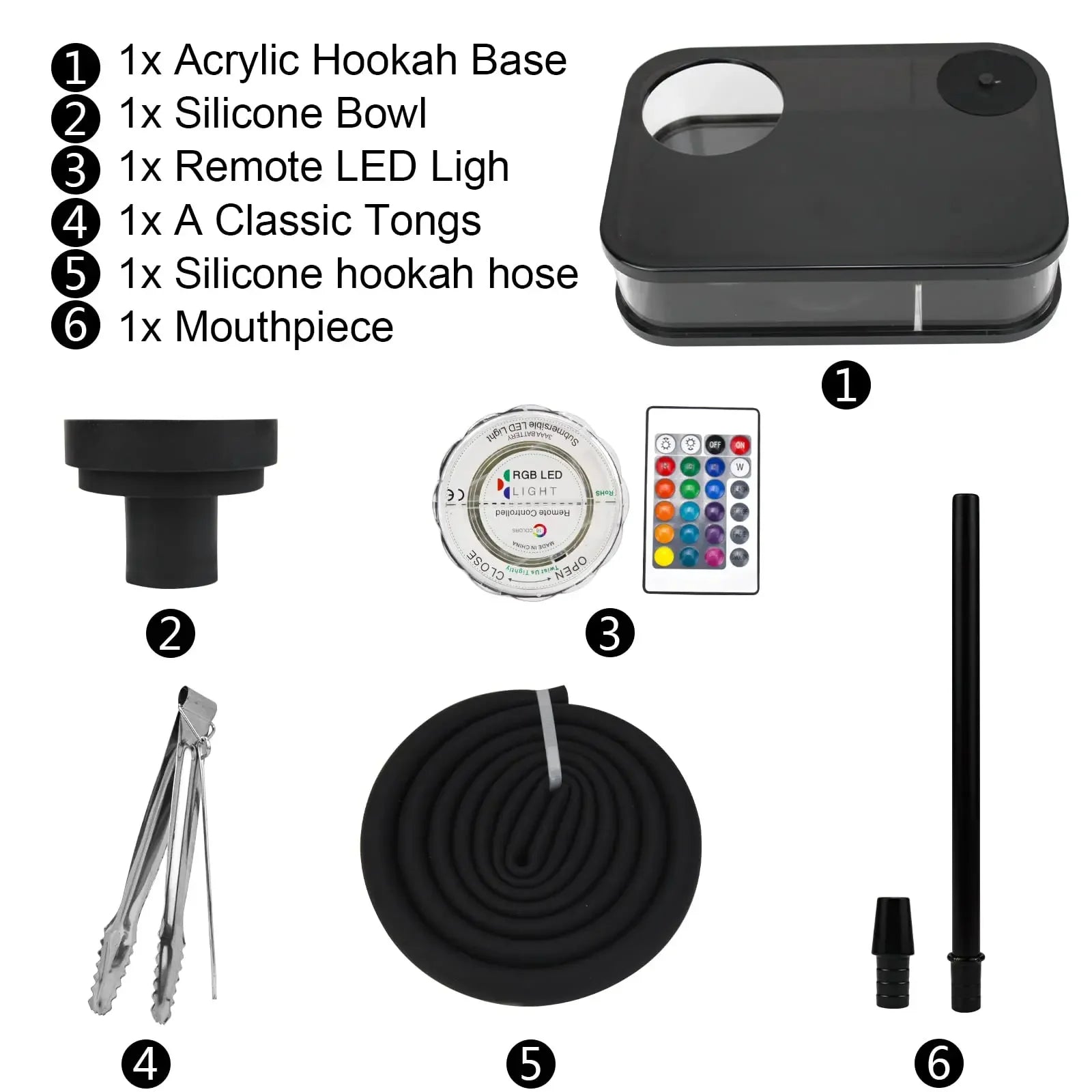 Acrylic Hookah Set