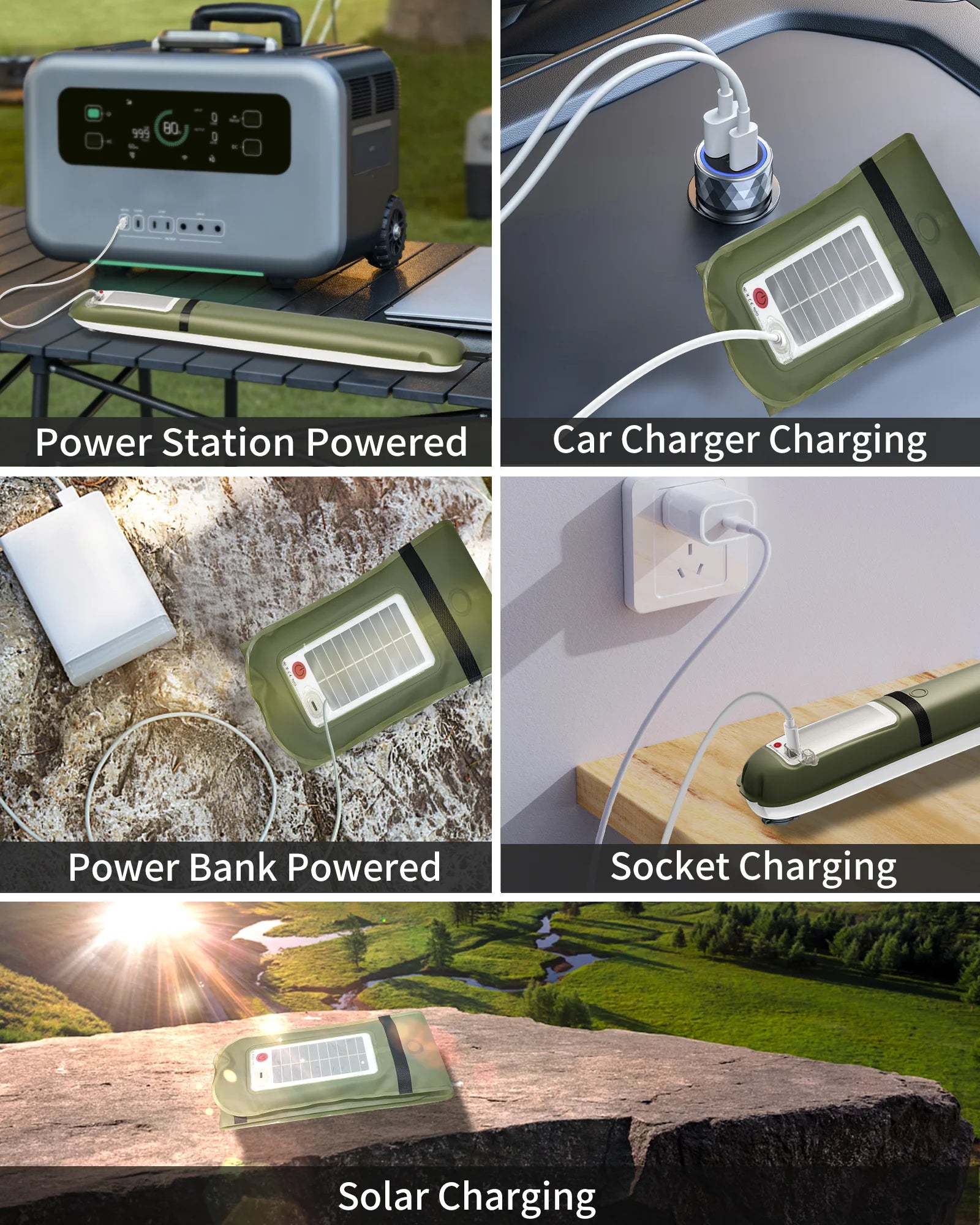 Inflatable Solar LED Camping Light