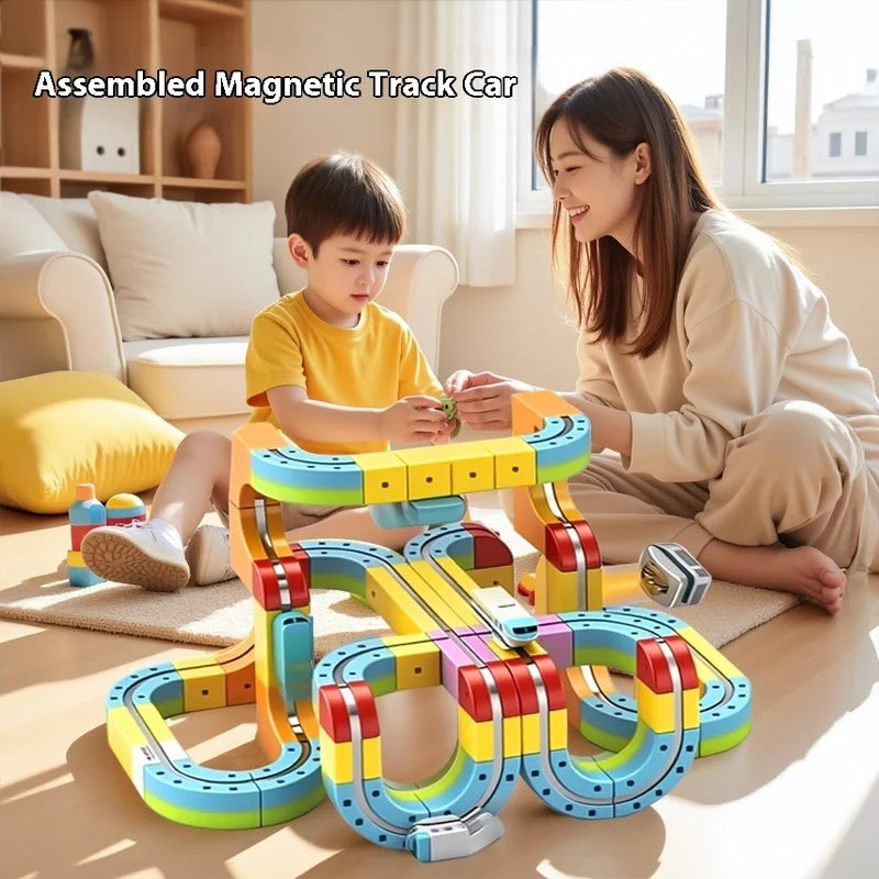 Anti-Gravity Magnetic Track Train Set