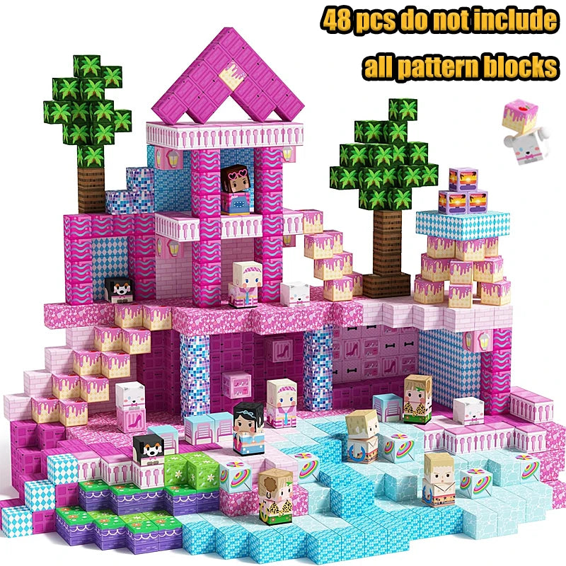 Mine World Magnetic Building Blocks