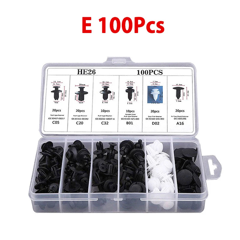 Universal Automotive Push Retainer Clip Kit