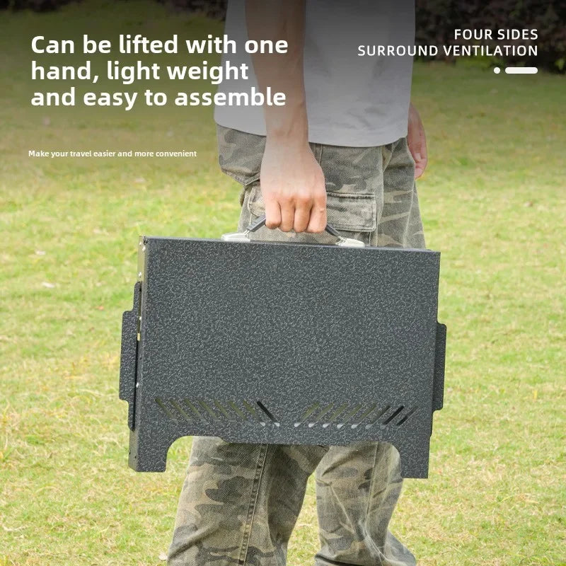 Multifunctional Foldable Charcoal Grill