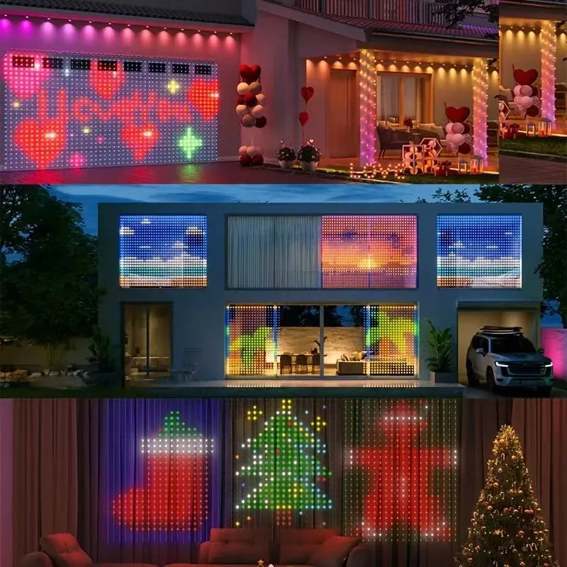 Smart LED Curtain String Lights