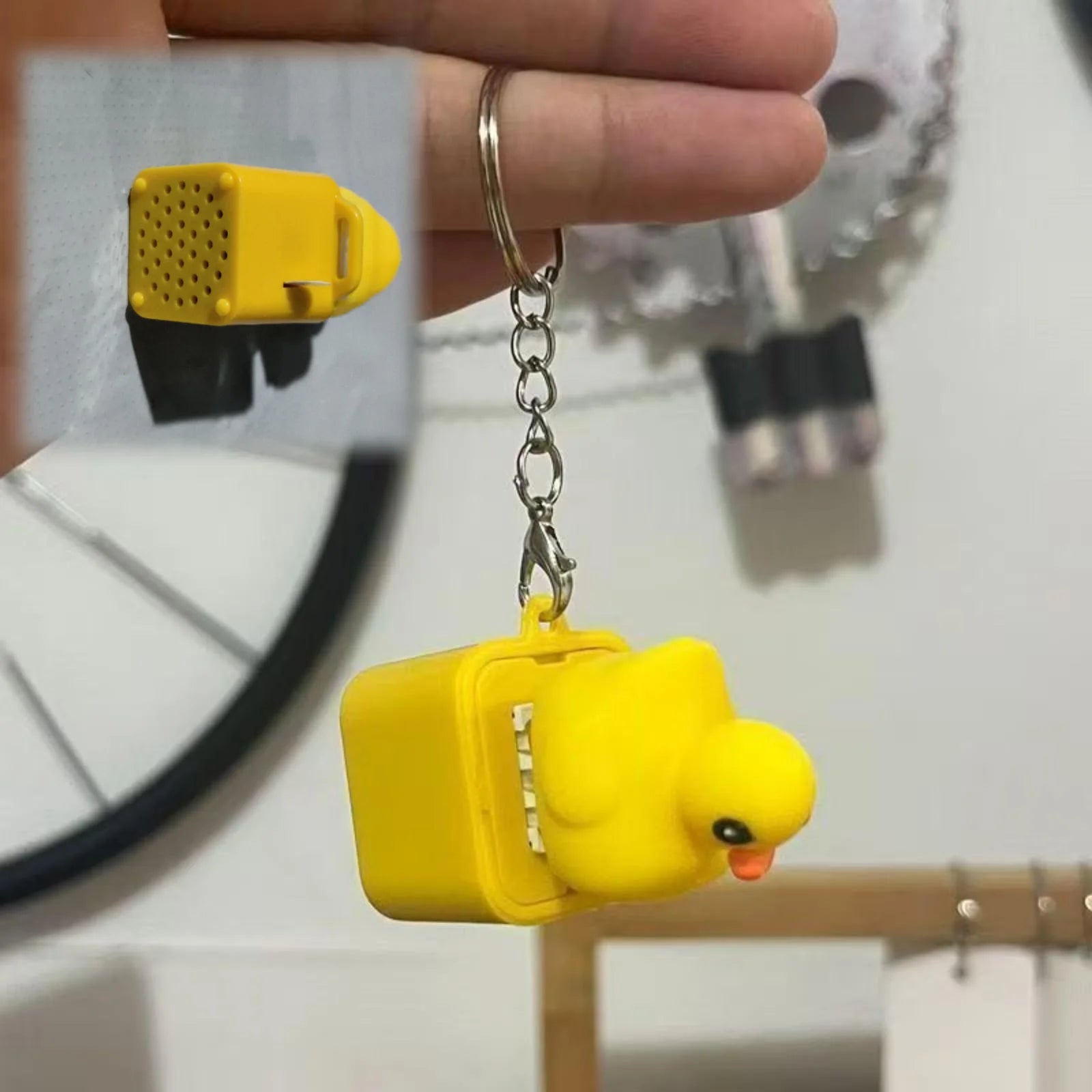 Duck / Frog Keyboard Style Fidget Keychain