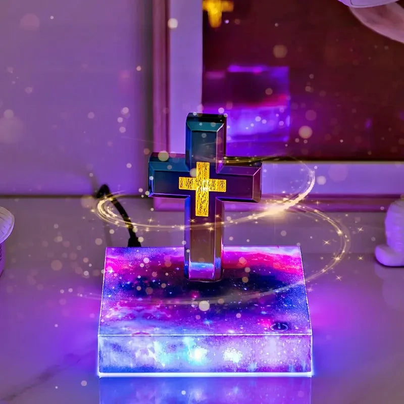 Levitating Holy Cross Lamp
