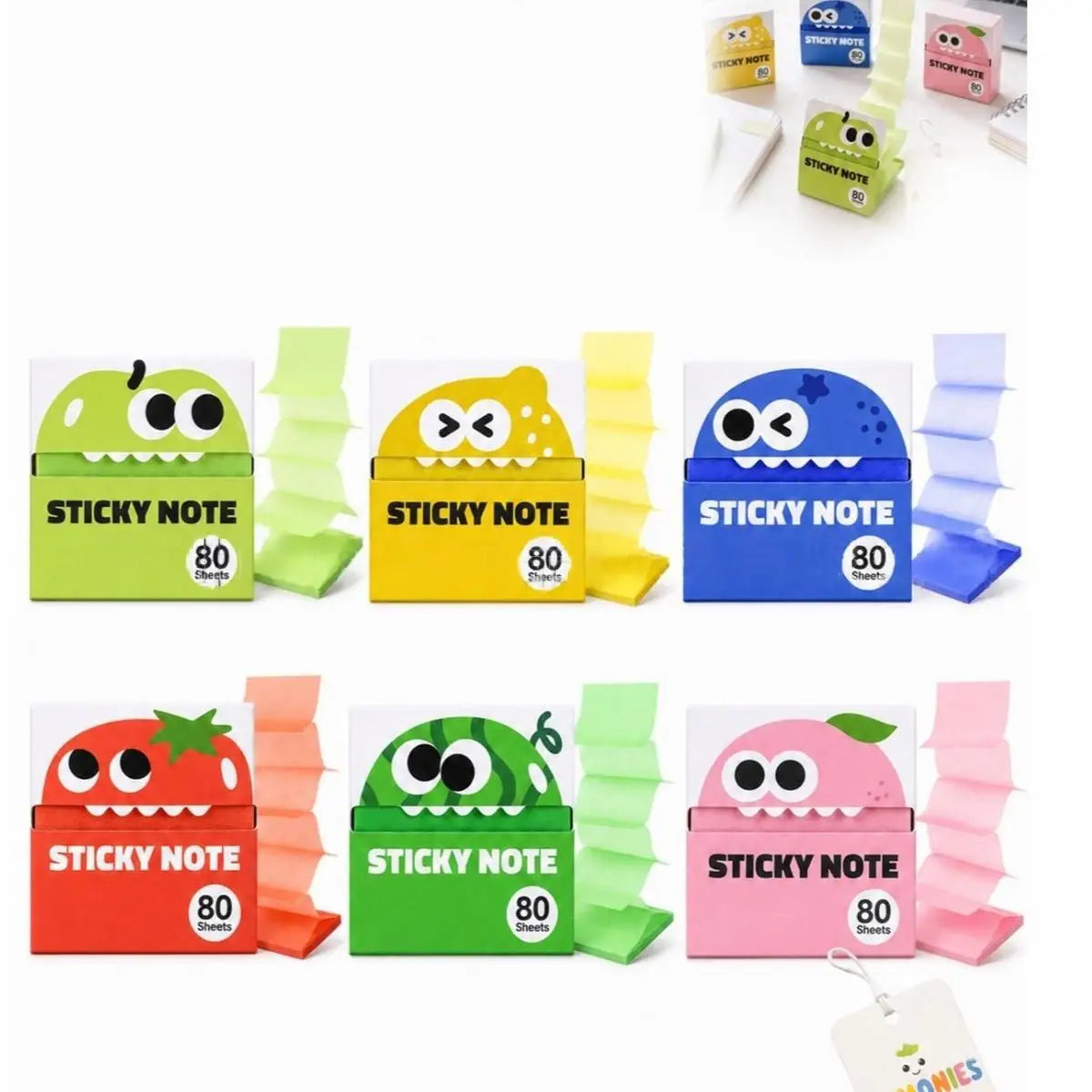 Self-Adhesive Glitter Transparent Sticky Notes