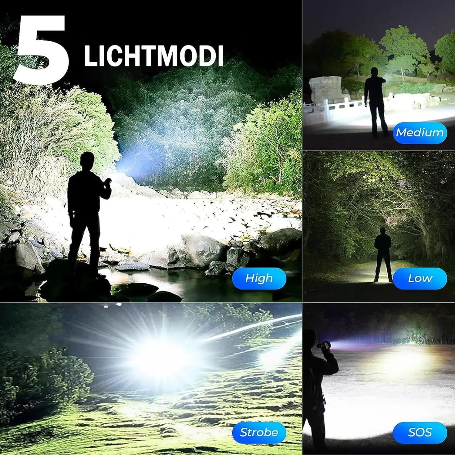 Rechargeable Outdoor Flashlight