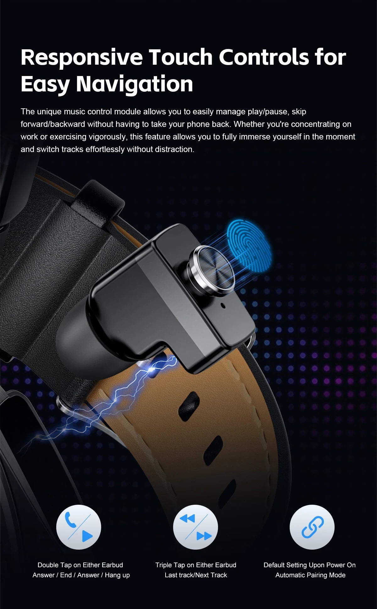 Smart Two-in-one Bluetooth Watch