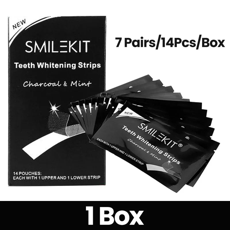 Charcoal Teeth Whitening Strips - 14 Pcs