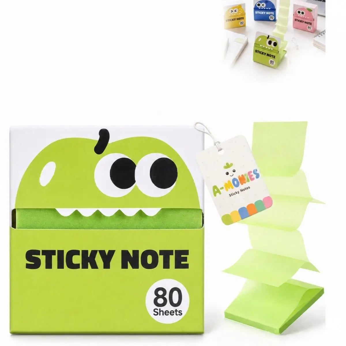 Self-Adhesive Glitter Transparent Sticky Notes