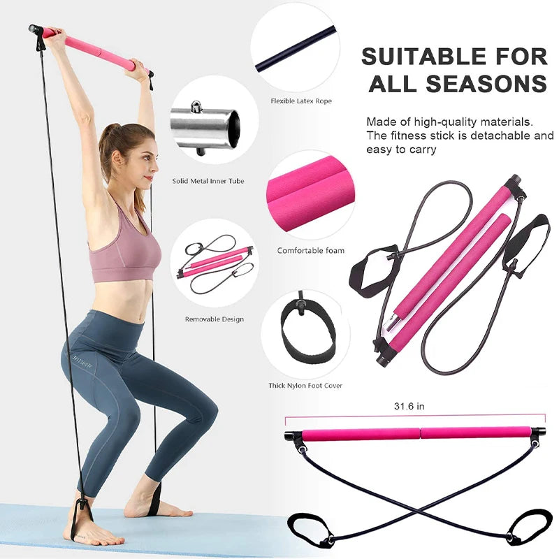 Multifunctional Elastic Pilates Bar