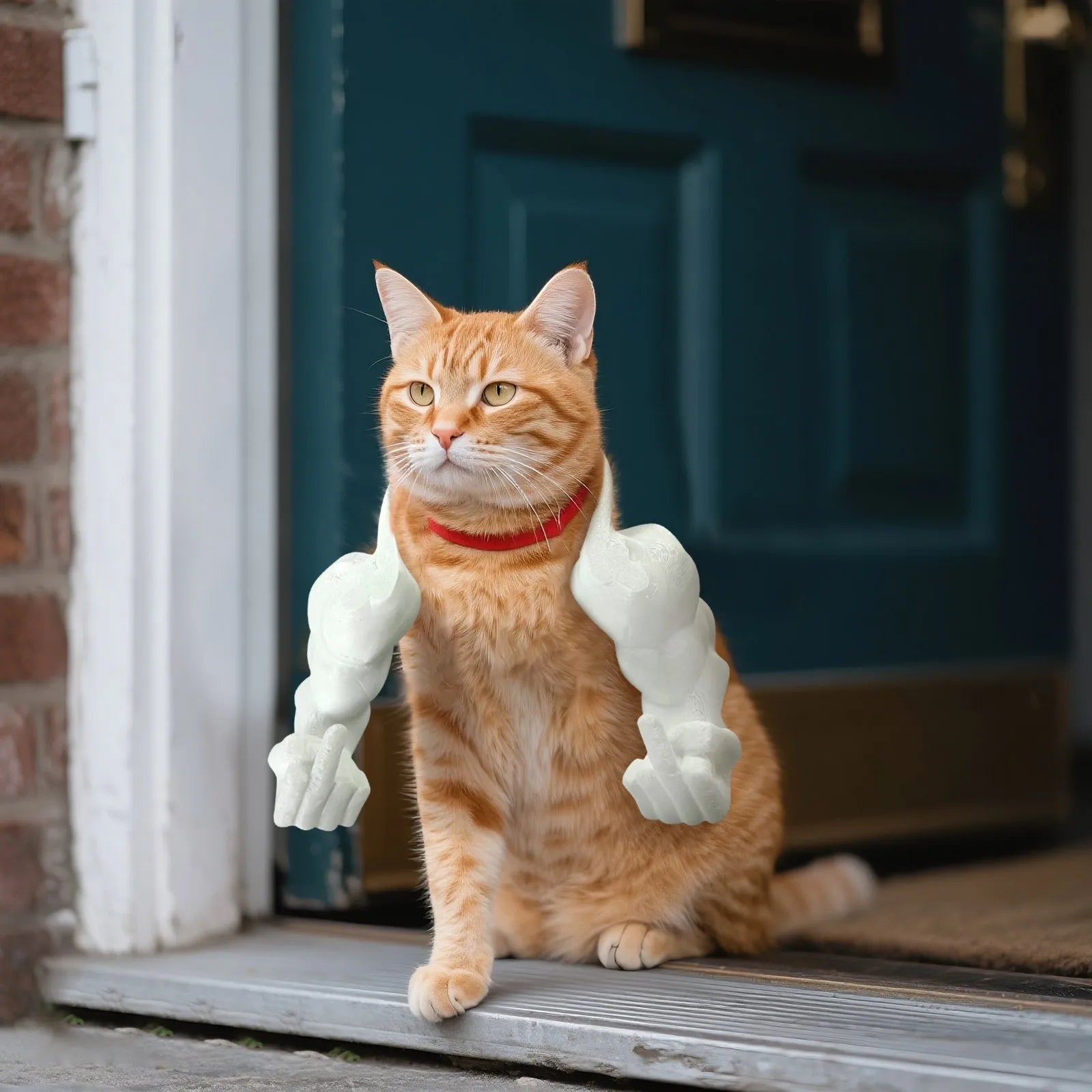 Funny Cat Muscle Arms