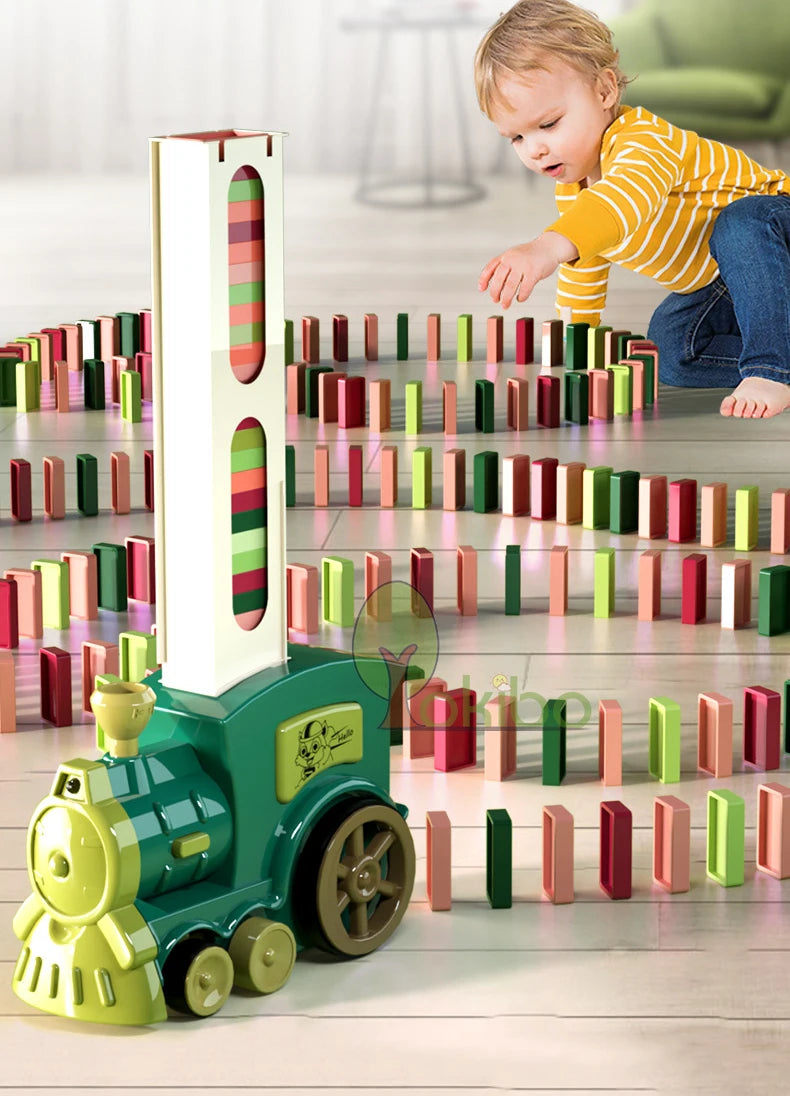 Kids Automatic Laying Domino Train