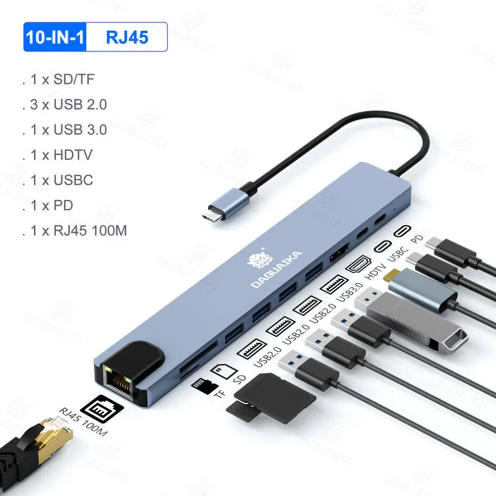 Type C - USB Docking Station Hub