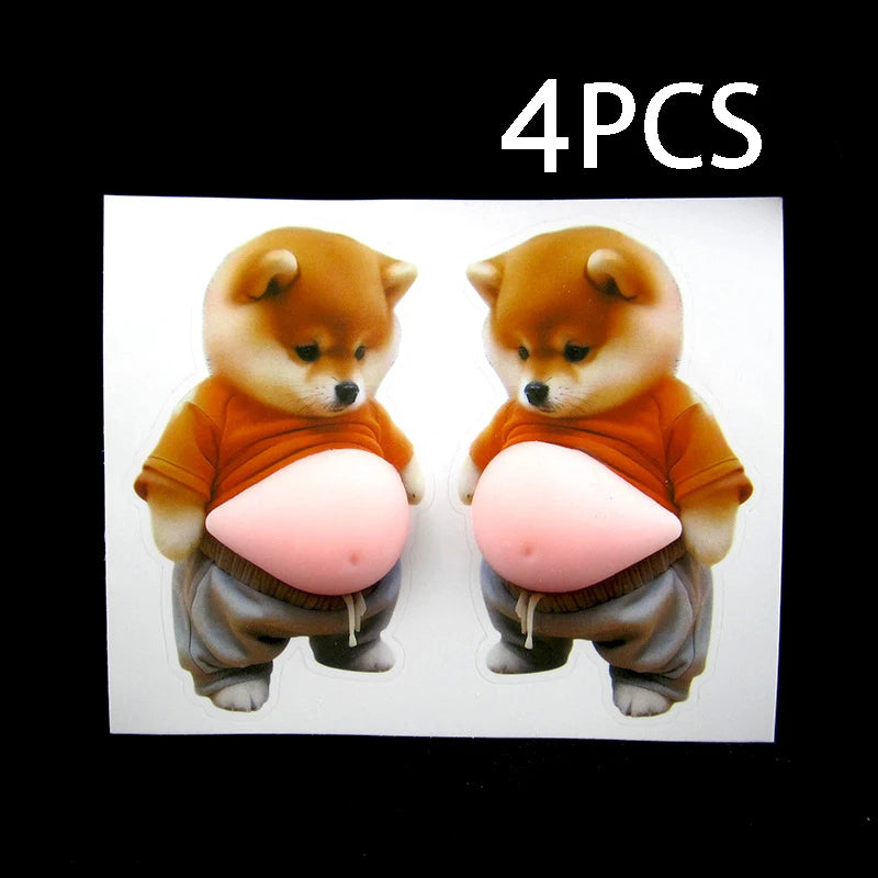 Cute Squeezeable Puppy Sticker