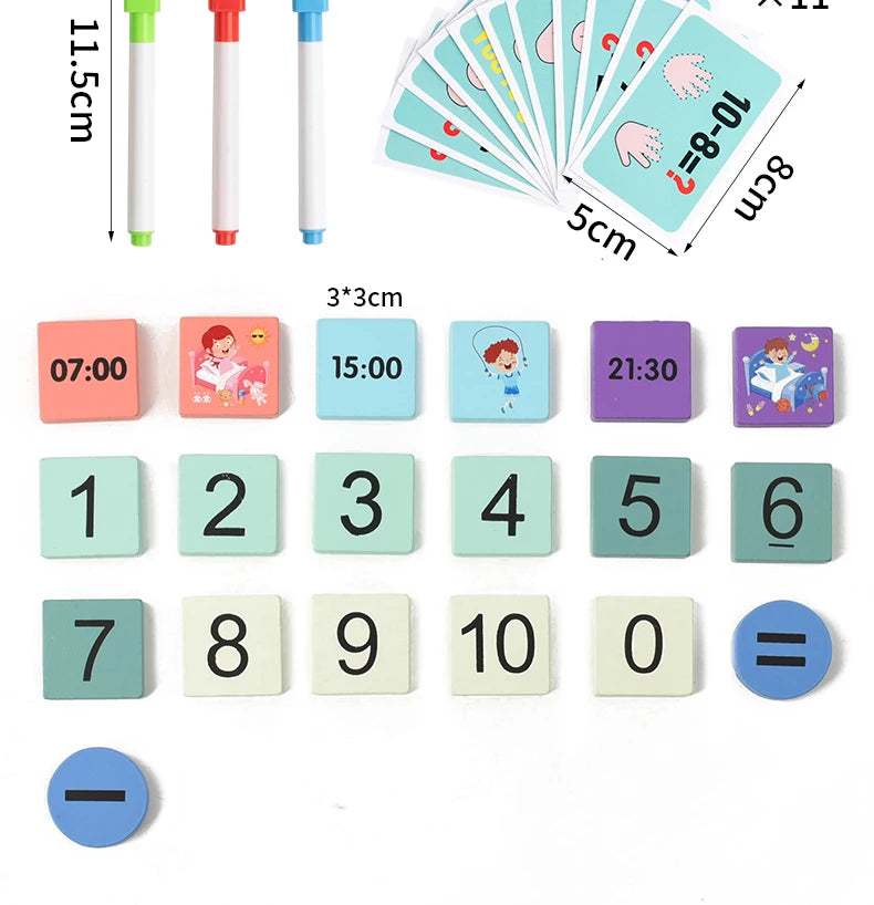 Montessori Time & Math Learning Aid