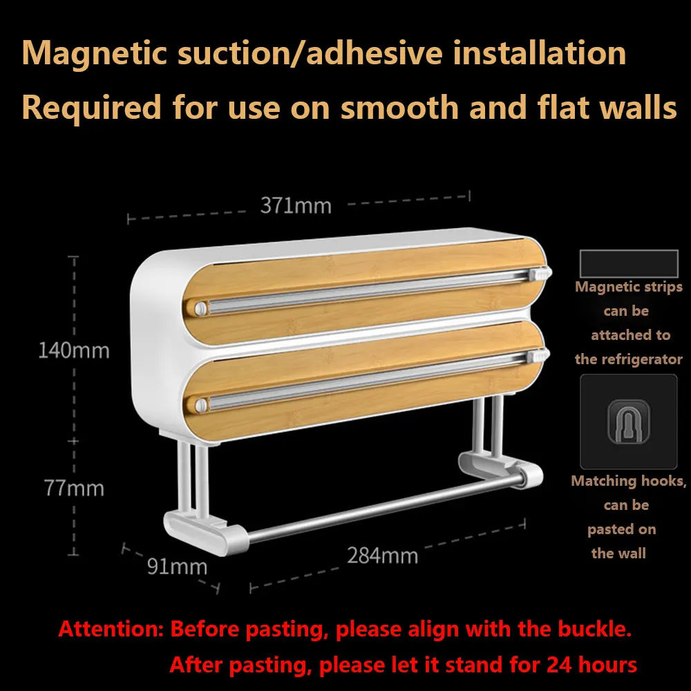 3-in-1 Kitchen Wrap Dispenser