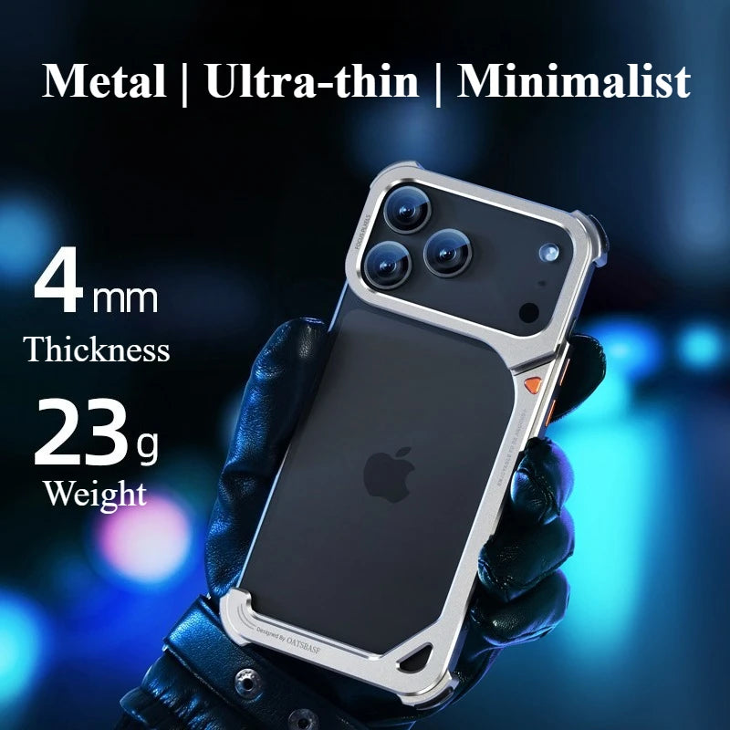 Metal Frameless Bumper iPhone17 Shield