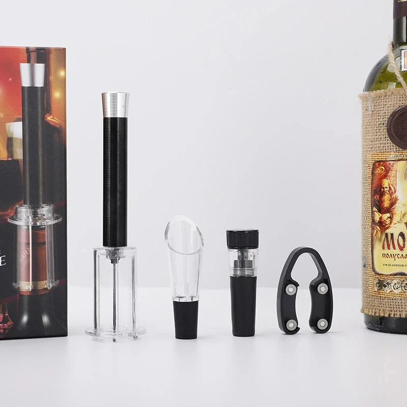 Air Pressure Vaccum Wine Opener Set